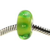 925 Silver Colorful 3D Spring Bubble Charm Beads Glass Fit European Bracelet