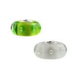 925 Silver Colorful 3D Spring Bubble Charm Beads Glass Fit European Bracelet
