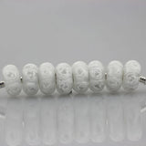 925 Silver 3D Rose Flower Glass Beads for European Bracelet