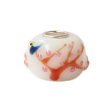 Colorful Bird & Flowers Tree Charm Bead for Bracelet