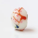 Colorful Bird & Flowers Tree Charm Bead for Bracelet