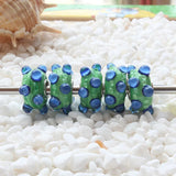 925 Silver Green Glass Charm Bead for Bracelet