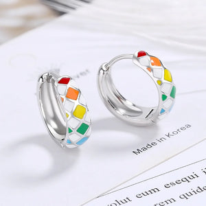 925 Silver Rainbow Earrings For Women