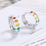 925 Silver Rainbow Earrings For Women