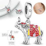 925 Silver Lazy Cat Pendant Bead Paw Print Bracelet Charm Gift