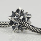 925 Silver Star Beads Five-Pointed Charms Fit European Troll Bracelet