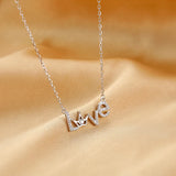 925 Silver Letter Necklace Love Letter Crown Necklace