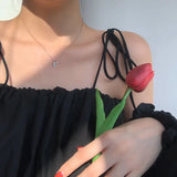 925 Silver Zircon Letter Necklace Your Name Wedding Jewelry