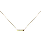 925 Silver Lettering Pendant Necklace Lucky Retro Clavicle Chain