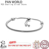 925 Silver Adjustable Snake Bone Women's Pan Bracelet