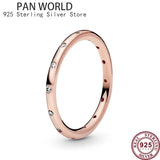 925 Sterling Silver Flower Shell Couple Ring Wedding Gift