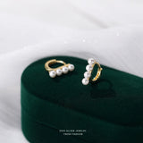 925 Silver French Pearl Earrings Wedding Jewelry