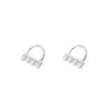 925 Silver French Pearl Earrings Wedding Jewelry