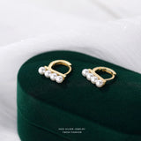925 Silver French Pearl Earrings Wedding Jewelry