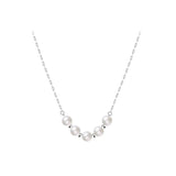 925 Silver Pearl Necklace for Women Wedding Jewelry