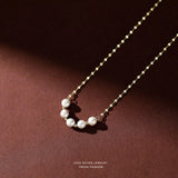 925 Silver Pearl Necklace for Women Wedding Jewelry