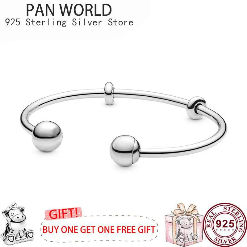 925 Silver Light Suit Opening Bracelet for Women