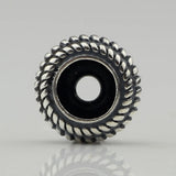 925 Silver Line Ball Plunger Beads for European Troll Bracelet