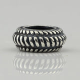 925 Silver Line Ball Plunger Beads for European Troll Bracelet