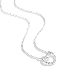 925 Silver Heart Charm Necklace for Women Wedding Party