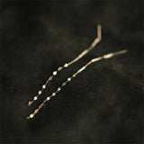 925 Silver Lips O Word Chain Tassel Earrings
