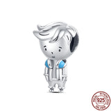 925 Sterling Silver Boy & Girl Charm for Bracelet DIY Jewelry