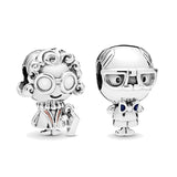 925 Sterling Silver Little Boy & Little Girl Charm For Bracelet Making