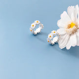 925 Silver Daisy Earrings with Flower Ear Studs