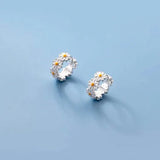 925 Silver Daisy Earrings with Flower Ear Studs