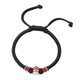 925 Silver Lion Tibetan Knots Charm Bracelet