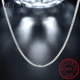 925 Silver Lobster Clasp Adjustable Necklace Chain Link Jewelry for Women