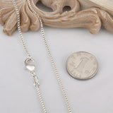 925 Silver Lobster Clasp Adjustable Necklace Chain Link Jewelry for Women