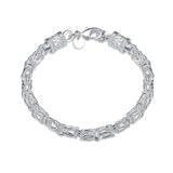 925 Silver Bracelet Chain Lobster Clasp Wedding Engagement Gift