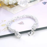 925 Silver Bracelet Chain Lobster Clasp Wedding Engagement Gift