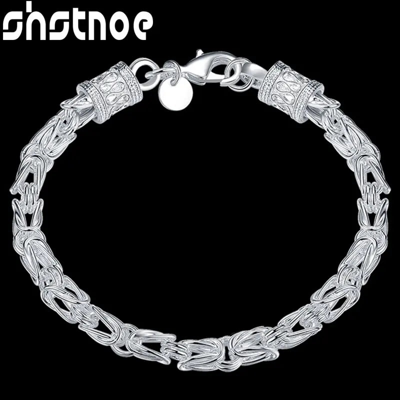 925 Silver Bracelet Chain Lobster Clasp Wedding Engagement Gift