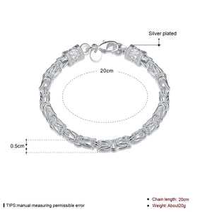925 Silver Bracelet Chain Lobster Clasp Wedding Engagement Gift