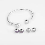 925 Silver Purple CZ Bangle Charms for DIY Bracelets