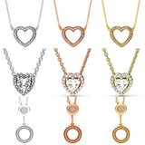 925 Silver Logo Signature Timeless Elegance Family Necklace