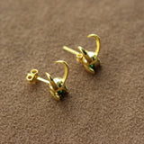 925 Sterling Silver Loki Helmet Earring Avenger Charm Superhero Jewelry