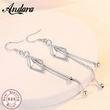 925 Silver Tassel Zircon Earrings for Women's Jewelry