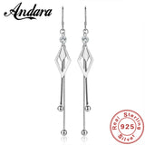 925 Silver Tassel Zircon Earrings for Women's Jewelry