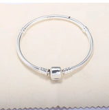 925 Silver Snake Chain Bracelet 16-22cm