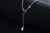 925 Sterling Silver Star Moon Pendant Choker Necklace for Women