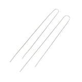 925 Silver Tassel Chains Drop Earrings for Women Girl Party Jewelry