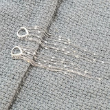 925 Sterling Silver Tassel Cuff Earring Fine Jewelry For Women Wedding