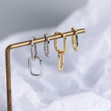 925 Silver Zircon Ear Buckle Women Earrings Birthday Gift