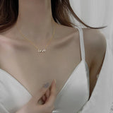 925 Silver Love Crown Pendant Necklace 18k Clavicle Jewelry