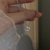 925 Silver Love Diamond Necklace Heart Pendant Wedding Jewelry