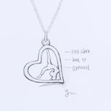 925 Silver Gymnastics Pendant Necklace Flip Gymnast Jewelry Gift