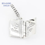 925 Silver Love Notes Charm Bead for Pandora Bracelets
